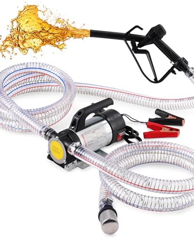 Electric Fuel Transfer Pump 13GPM, 12V Transfer Pump for Diesel, Kerosene - style: Upgraded 13 GPM