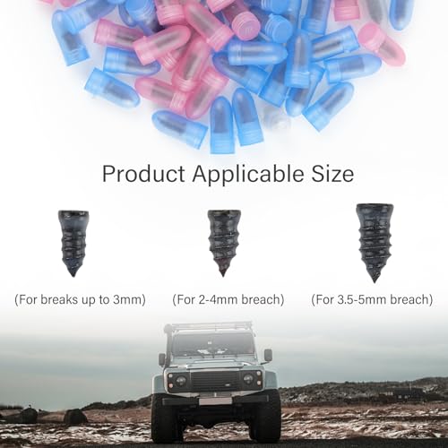 90PCS 3-Size Tire Repair Kit with Screwdriver - color: 3 Size/90PCS