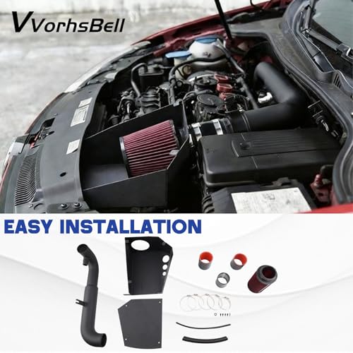 Cold Air Intake for 10-14 VW Golf/GTI MK6/MK3/MK2 2.0T VW-MK666 - size: 10-14 MK6/MK2/MK3 2.0T(VW-MK666)