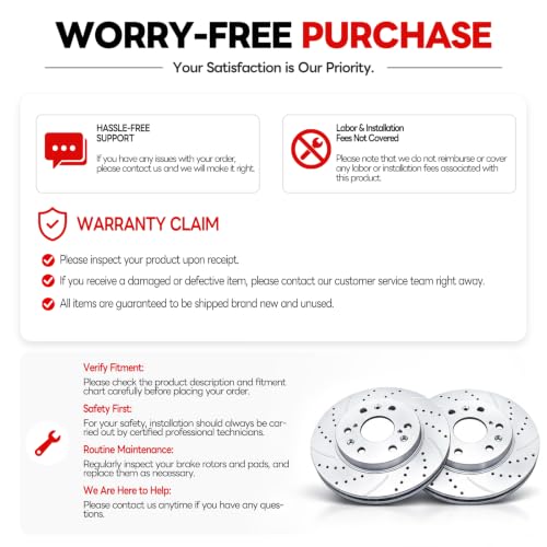 Acinoparts Front and Rear Brake Kit for 2011-2019 Chevy Silverado 2500 HD - size: ABK5519155192