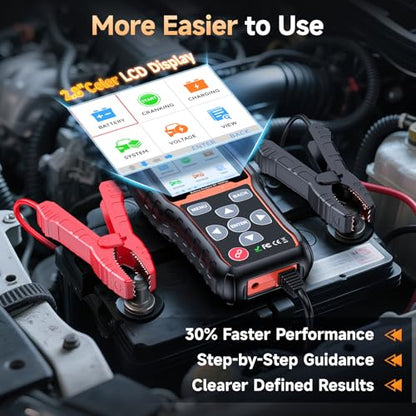 FOXWELL BT705Plus Car Battery Tester 24V 12V Load Tester, Alternator Tester
