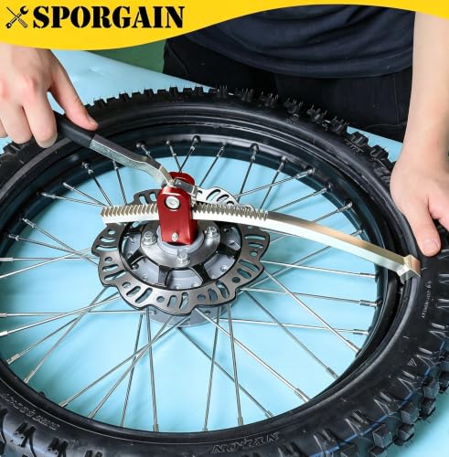 SporGain Dirt Bike Tire Changing Stand, Heavy-Duty Tire Mounting Tool - color: Colorful