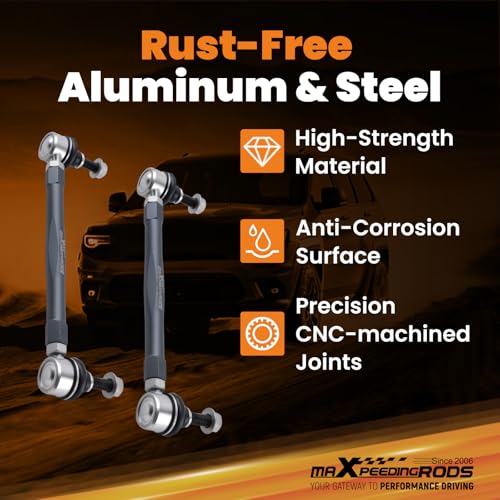 maXpeedingrods Universal Front Adjustable Sway Bar End Links 230mm-260mm - size: 230mm-260mm