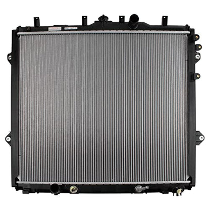 TRQ Radiator Assembly Aluminum Core 1 Row with Transmission Oil Cooler - style: RDA80232
