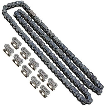 YOXUFA 428 Motorcycle Chain 102 Links for 110cc 125cc 150cc CRF50 XR50 Coolster Apollo 50cc 70cc 90cc Pit Dirt Bike 4 Wheeler ATV Quad TTR225 Grom TaoTao DB17 DB27 Blazer Sunl Vitacci Go Kart Parts
