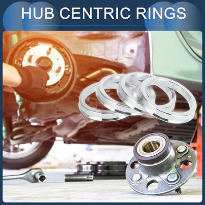Hub Centric Rings, 56.1mm ID to 67.1mm OD Vehicle Wheel Hubrings Aluminum Alloy, 4 Pcs - size: 56.1mm to 67.1mm