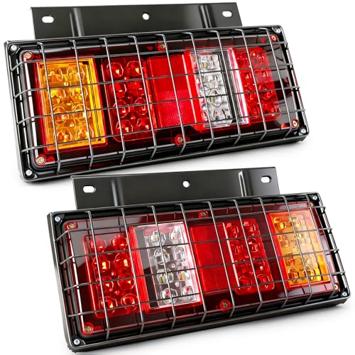 2 Pack 32 LED Truck Tail Lights Kit with Iron Net Protection - color: Tail Lights-I