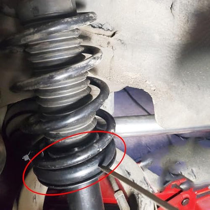 4PCS Car Truck Offroad Universal Coil Spring Silencer Insulator Rubber Sleeve Front Rear Lower Suspension Noise Reducer Protector,suitable only for small cars and small SUVs - color: car