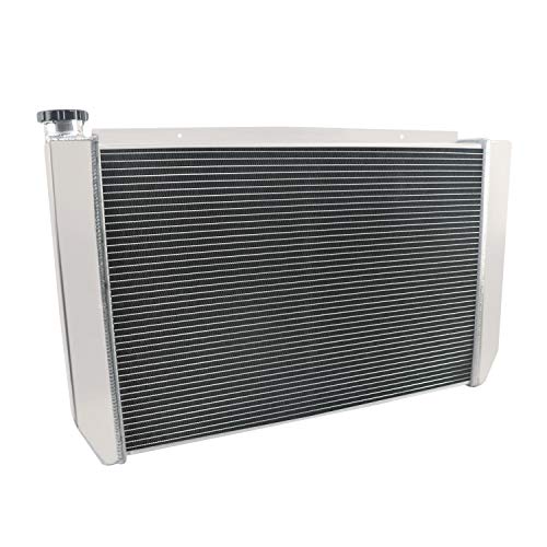 ECMRAD 4 Row Core Universal Aluminum Racing Radiator Double Pass 31" x19" Compatible for Ford Mopar Style
