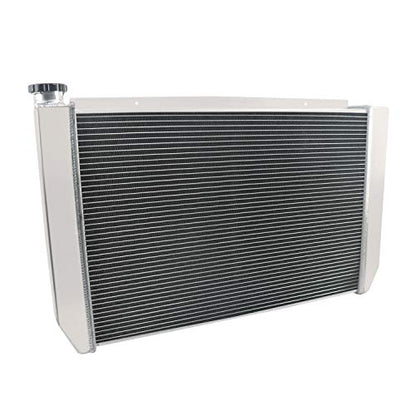 ECMRAD 4 Row Core Universal Aluminum Racing Radiator Double Pass 31" x19" Compatible for Ford Mopar Style