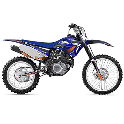 2005-2025 TTR 230 SURGE Blue Complete Kit With Rider I.D. Compatible with Yamaha | Senge Graphics Inc - color: Blue, size: Complete Kit With Rider I.D.