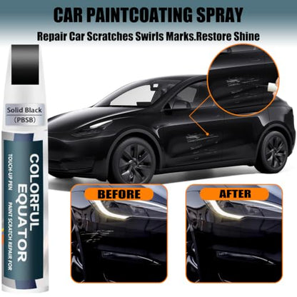 (Solid Black PBSB) Touch up Paint for Tesla Model Y/3/X/S OEM Color Match - color: Car Touch up Paint(Solid Black(PBSB)) Compatible with Tesla Model Y/3/X/S
