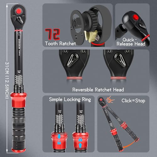 3/8-Inch Drive Torque Wrench 5-50ft.lb/6.8-67Nm - size: 3/8" 1PC