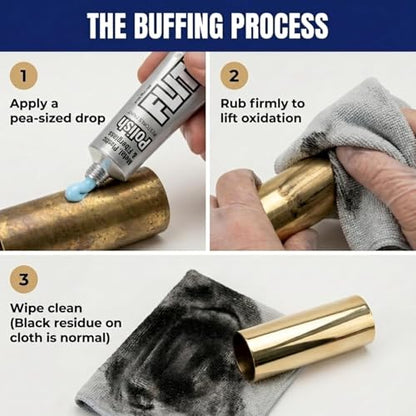 Flitz Metal Polish Paste - 5.29oz USA-Made Polish for Solid Chrome, Stainless Steel, & Aluminum - Non-Abrasive for Light Oxidation - Requires Manual Buffing - Not for Plated/Coated Surfaces (3 Pack) - size: 5.29 Ounce (Pack of 3)