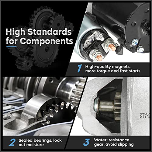 New Starter Fit for 4L Ford Explorer 1997-2010, Explorer Sport Trac 2001-2010, Mustang 2005-2010, Ranger 4.0L 1997-2011, Aerostar 1997, for 4L Mazda B4000 1998-2007, for 4L Mercury Mountaineer 1998-20
