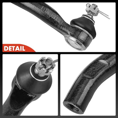 A-Premium Front Inner & Outer Tie Rod End Kit, Compatible with Honda