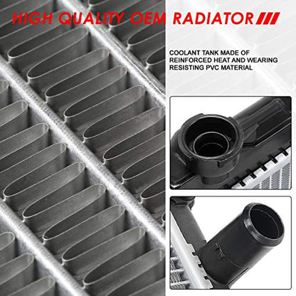 Auto Dynasty 2454 Radiator for 2001-2007 Toyota Highlander 2.4L AT/MT - color: 01-07 Highlander 2.4L AT/MT