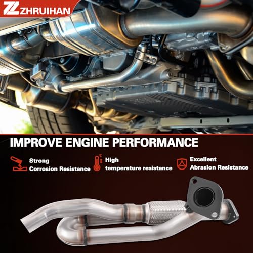 Exhaust Front Flex Y Pipe Compatible with 2009-2017 Traverse, 2009-2017 Acadia (Incl. 2017 Acadia Limited), 2009-2013 Enclave, 2009-2010 Outlook 3.6L V6, OE:50484 EPA - size: 2009-2010 Outlook 3.6L V6