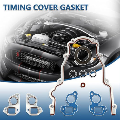 Replace Truck Head Gasket Camshaft Kits with Springs Pushrods Lifters Timing Gasket Set for 1997-2013 GM/Chevrolet Gen 3/4 LS 4.8/5.3/5.7/6.0/6.2 V8 LSx Engine - color: With Head Gasket & Lifters