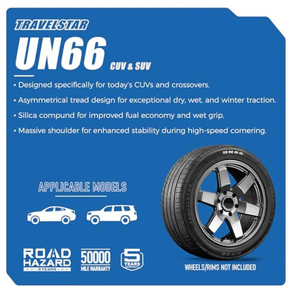 Set of 4 Travelstar UN66 235/65R18 106H High Performance CUV/SUV Tires - size: 235/65R18 (SL)