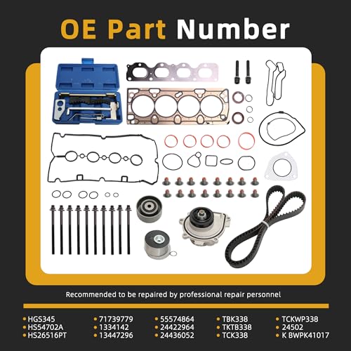 Head Gasket Set with Timing Belt Kit, 1.8L - style: for Cruze 1.8L 2011-2017