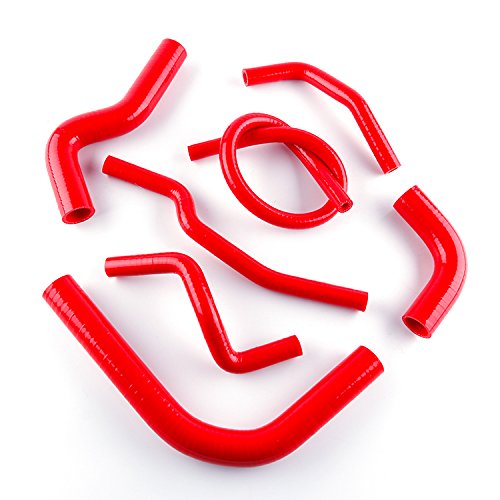 3-Ply Silicone Radiator Hose for 1986-1995 Suzu ki SAMURAI JL JA JX - color: Red