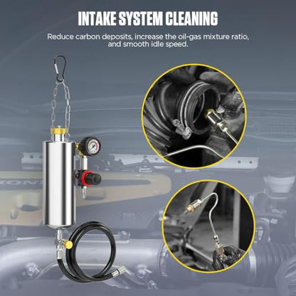 AUTOOL Fuel Injector Cleaner Kit Fuel System Cleaner Non-dismantle 150PSI