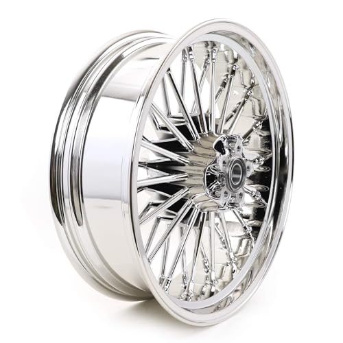 TOFR 18inch Rear 36 Fat King Spoke Wheel Rim For Harley Softail 2006-2010 - color: Chrome, size: Rear:18x5.5