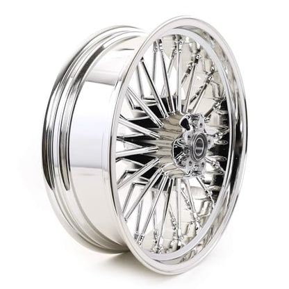TOFR 18inch Rear 36 Fat King Spoke Wheel Rim For Harley Softail 2006-2010 - color: Chrome, size: Rear:18x5.5