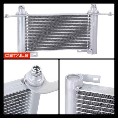 A-Premium Transmission Oil Cooler Compatible with Chevrolet, GMC, Cadillac