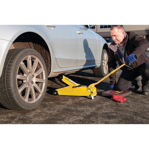 Performance Tool W1619 3 Ton Trolley Floor Jack and Jack Stands Set - style: Industrial