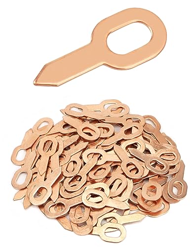 QWORK Dent Puller Rings, 100 Pcs Dent Pulling Straight Washer, Metal Shrink Repair Tool for Panel Welder Spot Welding Machine Consumables