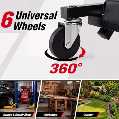 Goplus 36" 3-in-1 Folding Mechanic Creeper, Lay Down or Sit - color: Black, size: 36"