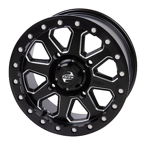 4/110 Tusk Uinta Beadlock Wheel 14x7 5.0 + 2.0 Milled/Black For Honda TRX 520 4x4 FOREMAN 2020-2025