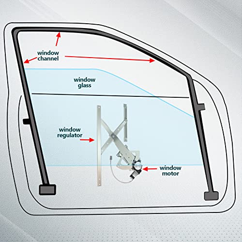 FINDAUTO 741-672 Power Window Regulator for 1991-2001 for Ford for Explorer - size: Front Right