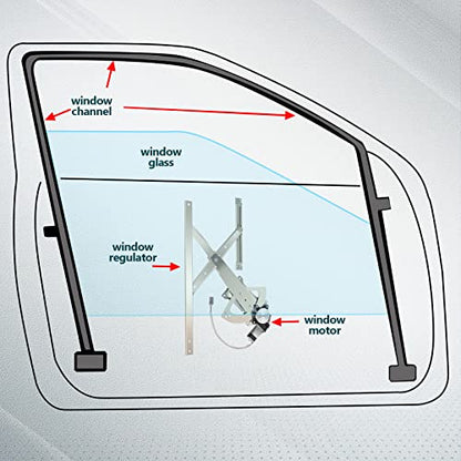 FINDAUTO 741-672 Power Window Regulator for 1991-2001 for Ford for Explorer - size: Front Right