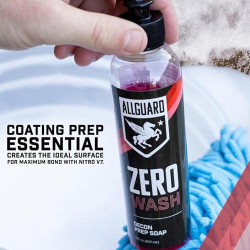 ZERO Wash - Strip Wash & Decontamination Soap - Deep Cleaning Removes Tough Contaminants, Old Car Waxes, & Sealants - Superior Surface Prep Boosts Coating Bond & Strength - Car Shampoo & Wax Remover