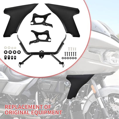 Side Fairing Panel Spoiler Support Brackets for Road Glide 24-up