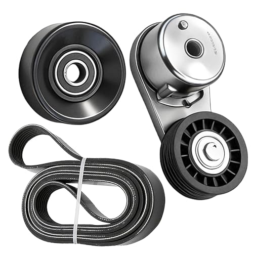 Serpentine Belt Kit With Tensioner And Idler Pulley For Ford Mustang 05-10 - size: Ford Mustang 4.0l V6 (05-10)