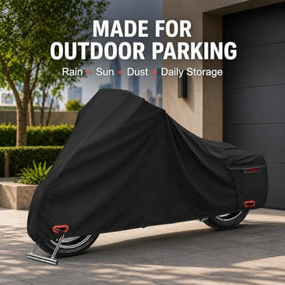 300D Motorcycle Cover Compatible with Harley-Davidson Road Glide FLTRX, Heavy Duty Waterproof Outdoor Touring Cover, Precision Fit for Sharknose Fairing, Rain Sun Dust Wind Protection - size: FIT to Harley-Davidson Road Glide FLTRX