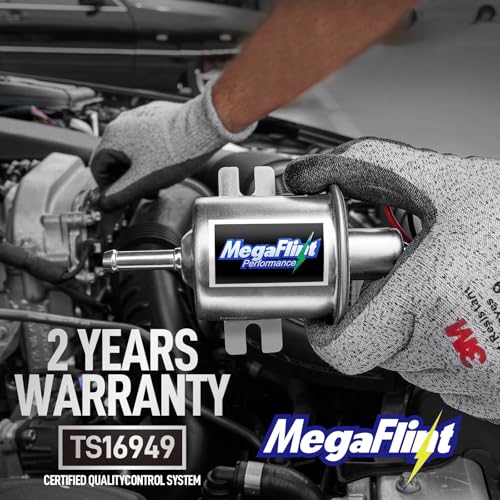 Electric Fuel Pump - Inline Fuel Pump 12V, Universal Low Pressure 4-7 PSI Transfer Pump for Carburetor Gasoline and Diesel HEP-02A - size: 4-7 PSI