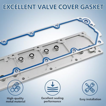 NON-AFM 5.3 Camshaft Kit Fit for 2007-2013 Chevrolet Avalanche Silverado 1500 Tahoe Trailblazer, GMC Sierra Yukon Envoy, Buick SAAB Isuzu, w/Head Gasket Valley Cover Gasket # ES72220