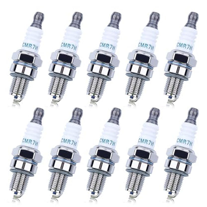 10 Pack CMR7H Spark Plugs, Spark Plug for Shindaiwa 3699-91867 Red Max 369991867, 506615101, 544260901, Sparkplug for Husqvarna 581362301 Stihl Redmax Blowers Brushcutters Trimmers Chain Saws - color: 10 Pack CMR7H Spark Plug