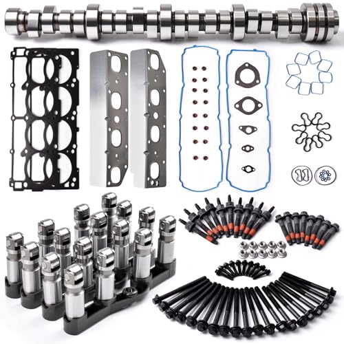 MDS Camshaft Lifters w/Head Gasket Set Fits for 2009-2016 Dodge Ram 1500 5.7L Hemi Engine Part# 53022263AF 53021728AE 53021726AE - color: MDS Cam Kit