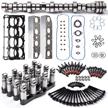 MDS Camshaft Lifters w/Head Gasket Set Fits for 2009-2016 Dodge Ram 1500 5.7L Hemi Engine Part# 53022263AF 53021728AE 53021726AE - color: MDS Cam Kit