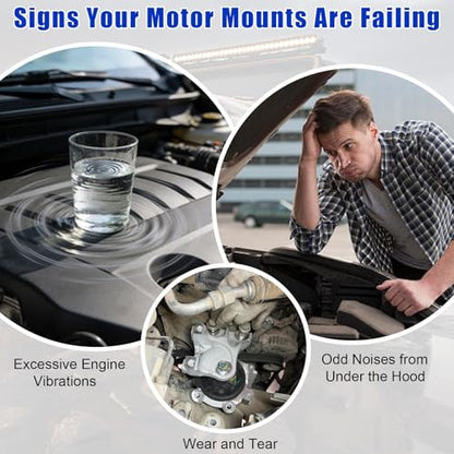 Engine Motor Mount Kit Compatible with 2009-2015 Honda Pilot V6 3.5L FWD - size: A65078 A4587 A65077 A65015