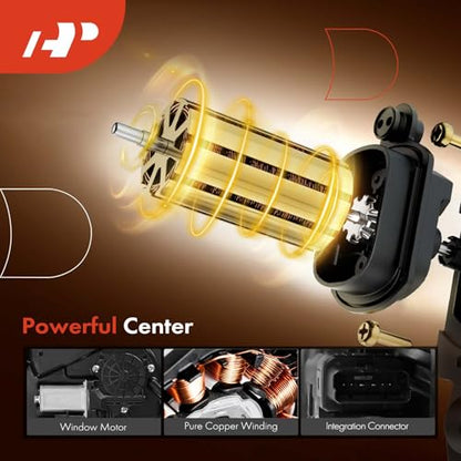 A-Premium Front Passenger Side Power Window Regulator with Motor (6-Pin) - style: Front Passenger Side (RH)