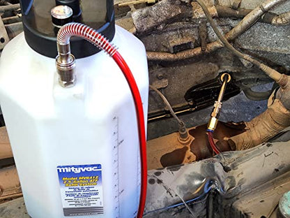 Mityvac MV6412 ATF Pneumatic Refill System; Air Operated, Services Sealed Automatic Transmissions with up to 2.5 Gallons of Fluid; Includes Quick-Change Style Accessory Connections - style: MV6412