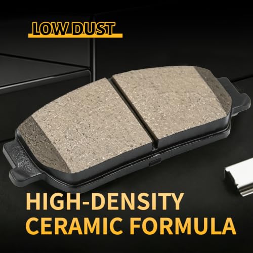 Ceramic Front Brake Pads Set Compatible with 2012 Chevrolet Caprice(PPV;6 Cylinders);2008-2009 Pontiac G8(Base/GT)(D1351) - color: HZ1351