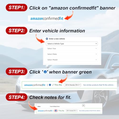 HUSCH Brake Kit Ceramic Brake Pads and Brake Rotors Fit for Chrysler Cirrus - size: 31346+D866